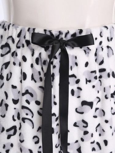 Womens Costume Cartoon Trousers Flannel Long Pants Casual Leopard Vacations - Picture 25 of 33