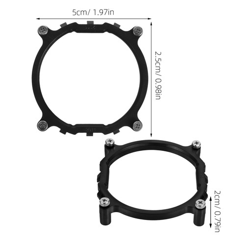 1 Set Cpu Fan Bracket Heatsink Accessories Radiator Mount Back Radiator Mount - Afbeelding 3 van 12