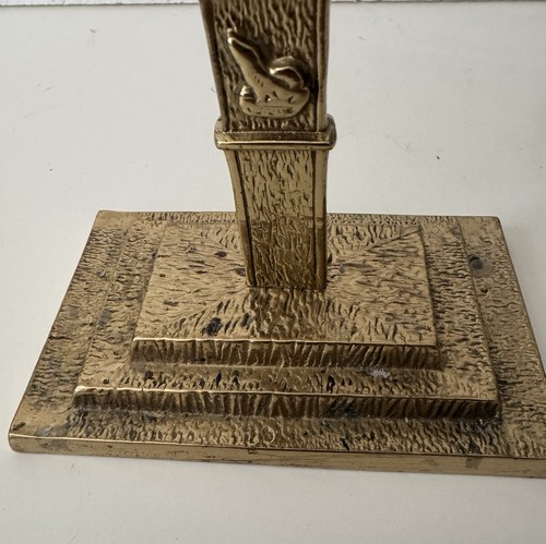 ANTIKER BRONZE JUDAICA CHANUKKA KERZENLEUCHTER MENORA MIT ZOODIAC ZEICHEN ISRAEL - Bild 15 von 15