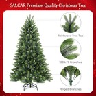 SALCAR 7ft Artificial Christmas Tree - Realistic PE Sturdy Stand Quick Setup