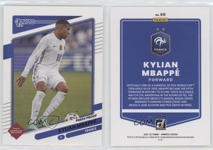 2021 Panini Donruss Road to Qatar Press Proof Purple /199 Kylian Mbappe Mbappé