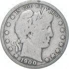 1900-S Barber Half Dollar Average Circ 90% Silver *4577