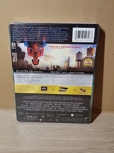 Spider-Man Homecoming 4K Ultra HD BestBuy Exclusive RARE SteelBook New! - Picture 5 of 7