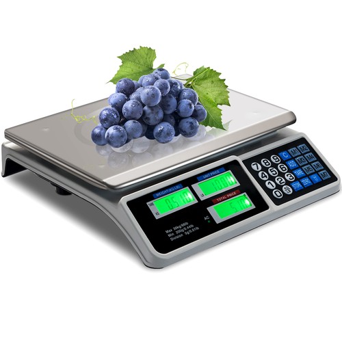 Escala de peso digital de 66 libras balanzas de carne de alimentos - Imagen 10 de 12