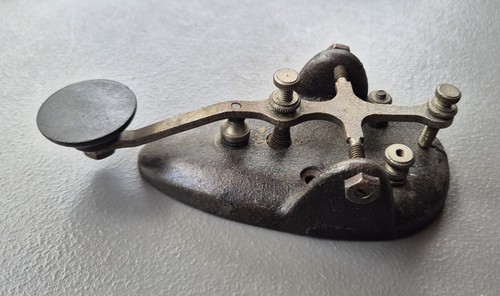 Straight Morse Code Key Maker Unknown Possibly McElroy Or TAC - Photo 2/5