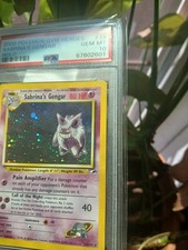 Sabrina's Gengar Gym Heroes Psa 10 Pooping  Swirl 💩🌀Lower Pop than 1st ed (34)
