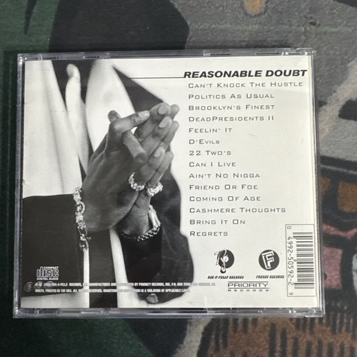 MINT JAY-Z - REASONABLE DOUBT * 1996 * OG PRESS * ROC-A-FELLA RECORDS * RARE! - Picture 2 of 6