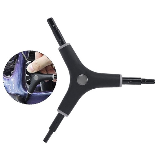 Y Shaped 3 Way Wrench for Bike Repair Alloy Steel Lightweight and Compact - Picture 4 of 12