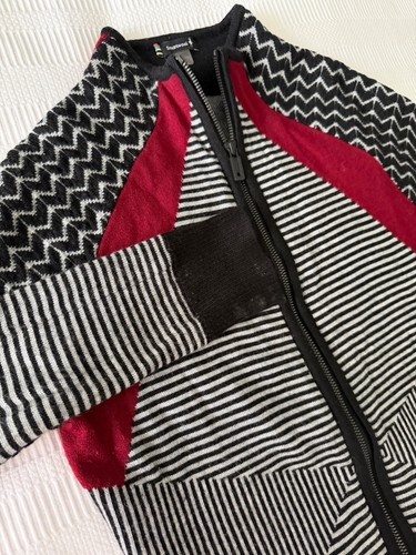 Smartwool Dacono Skipullover Full Zip Merinowollmischung, schwarz rot, Damen S - Bild 1 von 9