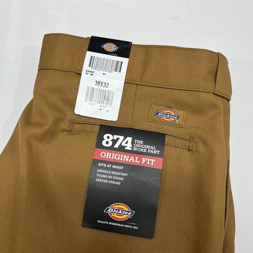 Neu mit Etikett Dickies Icons 874 klassische Original Passform Uniform Arbeitshose für Herren braun 38 x 32 - Bild 2 von 11