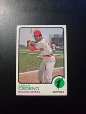 CESAR CEDENO 1973 TOPPS BASEBALL CARD #290 HOUSTON ASTROS