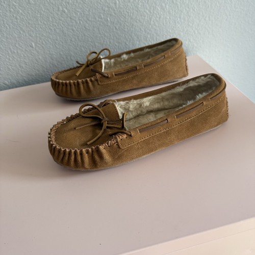 Minnetonka Women's Cally Slippers / Shoes / Moccasins in Cinnamon / Brown SZ 9 - Picture 7 of 7
