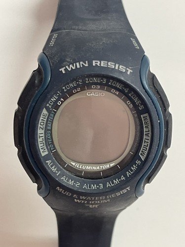 CASIO 2409 TRT-101H TWIN RESIST & 10Bar VINTAGE collection AZUL Para Hombre 🆕 - Imagen 1 de 5