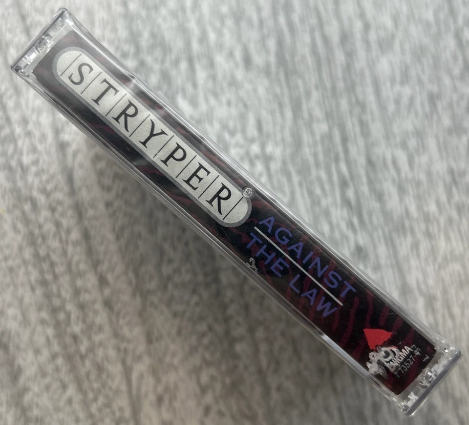 New / Sealed STRYPER "Against the Law" Cassette Tape 1990 Enigma ‎– 7 73527-4 - Image 3 of 3