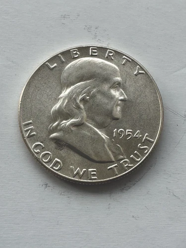 1954 50C Franklin Half Dollar-BU Beauty !
