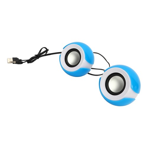 USB Mini Speaker Computer PC Stereo USB Powered Plastic Desktop External USB CU - Afbeelding 10 van 22