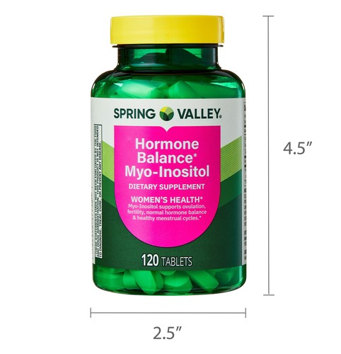 Spring Valley Hormone Balance Myo-Inositol, Dietary Supplement, 120 Tablets - Picture 7 of 7