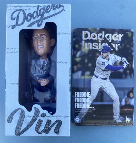 Vin Scully Bobblehead Los Angeles Dodgers SGA Giveaway 19.05.25 + Freeman Insider