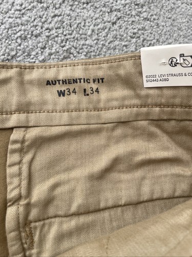 Levi's XX Chino Authentic Men's Cotton Straight Leg Khaki Pants True Size. 34x32 - Bild 9 von 18