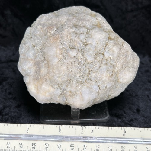 4 Zoll ungeöffnete Geode hohler Klapper Kristall ungeschliffener Riss brechen Sie Ihren eigenen ganzen Quarz - Bild 4 von 7
