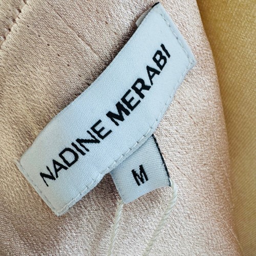 NADINE MERABI Olivia trägerloses Spitzenkleid, Designer Luxus Medium (8) weiß, neu mit Etikett - Bild 16 von 16