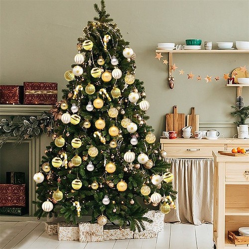 44Stück Weihnachtskugeln Weihnachtsbaumkugeln Dekoration Party Hochzeit Schmuck - Bild 19 von 74