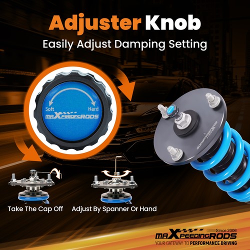 24 Levels Adjustable Coilover Suspension Lowering Kit for Lexus GS300 93-97 S147 - Picture 8 of 17