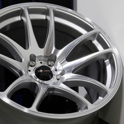 1-New 18" Vors TR4 Wheel 18x10.5 5x114.3 22 Silver Machined Rim 73.1 - Picture 4 of 7