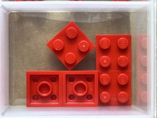 LEGO Parts - Red Plate 2 x 2 - No 3022 - QTY 5