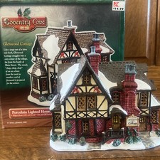 Lemax Christmas Village Glenwood Cottage Lighted House 2002 Coventry Cove MIB