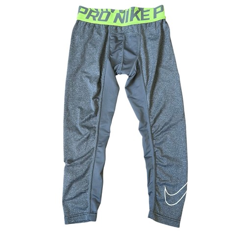 Kids Nike Pro Compression Leggings Gray Nike Leggings Youth Size 4 5 XS DriFit