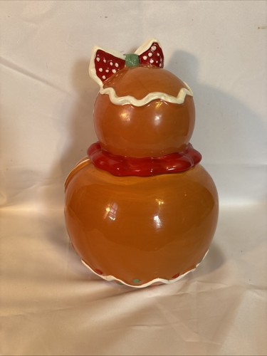 Vintage 2008 Lebkuchenmädchen mit Schleife Keramik Keksdose Dose - Bild 5 von 9