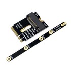 M.2-WLAN-Adapter, M.2-WLAN zu NVMe-SSD-Adapter, PCIe4.0 zu M2 NGFF Key A+E,6056