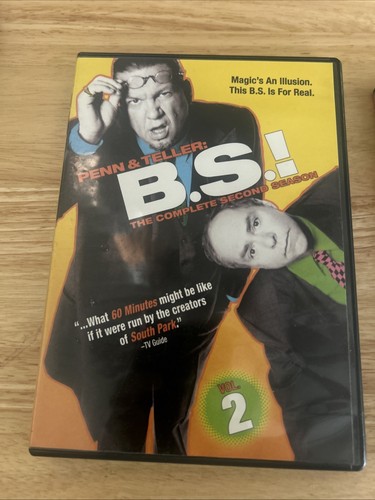 PENN & TELLER BULLSHIT B.S. COMPLETE SECOND SEASON 2 DVD-3 DISC ) Authentic US - 第 4/8 張圖片