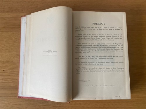 Kelly's Directory Of Lincolnshire 1930 With Map. Lincolnshire Topography. Lincs. - Foto 9 di 14