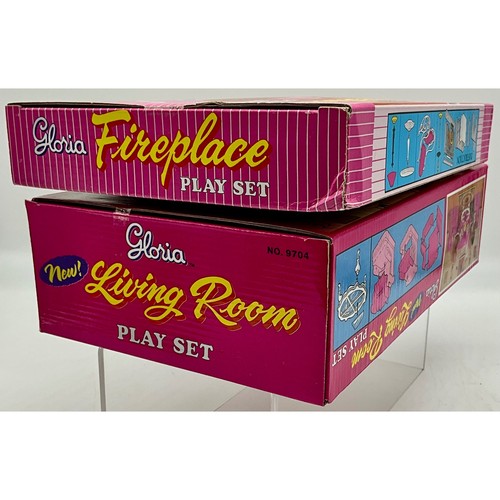 Gloria Living Room & Fireplace Play Sets No. 9704 & 96006 (Barbie Doll Size) NIB - Picture 4 of 4