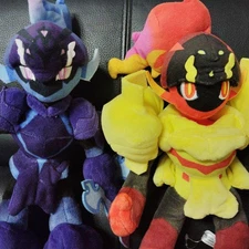San-ei Boeki Pokémon Gurenarma and Soubureizu Plush Toys 14.2 in Tall Set