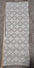  VINTAGE COTTON CROCHET CREAM OFF WHITE ECRU PIANO SCARF TABLE RUNNER 50" X 18"