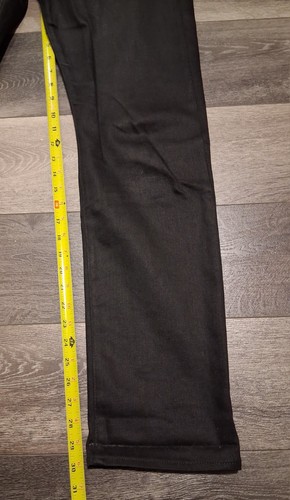 Gap Original Selvedge Black Denim Jeans Button Fly Straight Mens Size 30x30 - Picture 9 of 13