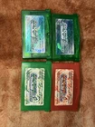 Japanese Lot of 4 - Pokemon Emerald, Fire Red & Leaf Green Authentic GBA