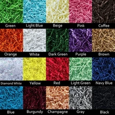 Crinkle Paper Shred for Gift Baskets Filler Easter Basket Grass