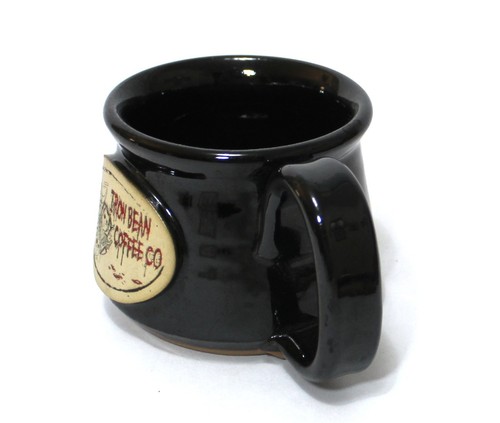 Iron Bean Coffee Company Mug Black Stoneware Cup - Picture 2 of 8