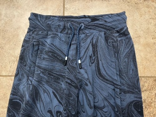 Athleta Girl Warm Up Jogger Size M 8-10 Sumi Marble Blue Soft Comfort - Picture 3 of 10