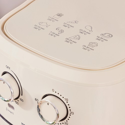 Freidora de Aire InnovaGoods Vynner Pro 6500 Crema 1700 W 6,5 L Acero Inoxida - Imagen 6 de 10