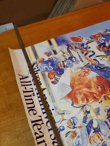 VINTAGE POSTER Minnesota Vikings Silver Anniversary All Time Burger King 1985 - Picture 15 of 19