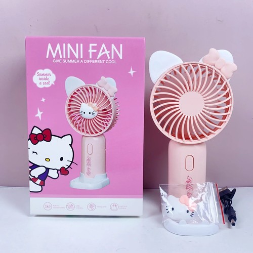 Sanrio Mini Portable Fan Kawaii Hello Kitty  - Picture 8 of 14