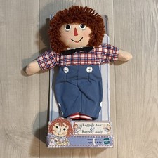 Raggedy Andy Doll By Hasbro Inc 2000  12" Soft Toy  Stuffed Plush Lovey