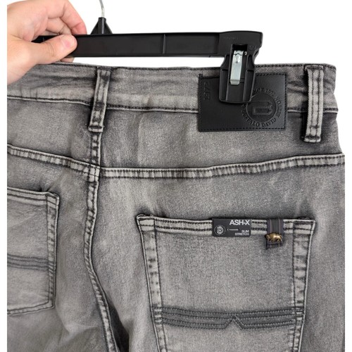 Buffalo David Bitton Jeans Mens 32x32 Gray Sanded Ash-X Slim Straight Stretch - Picture 4 of 9