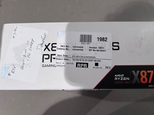 Uszkodzony Gigabyte X870I AORUS PRO ICE Socket AM5 mini ITX Płyta główna Biała - Zdjęcie 5 z 5