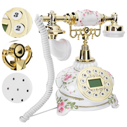 British Line Retro Dial Telephone Vintage Antique Telephone Landl CB - Afbeelding 5 van 18